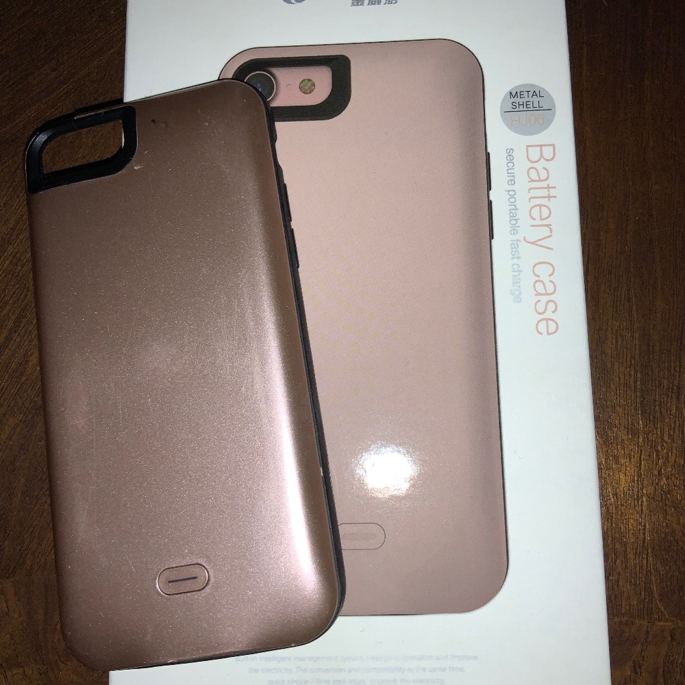 Battery charged phone case